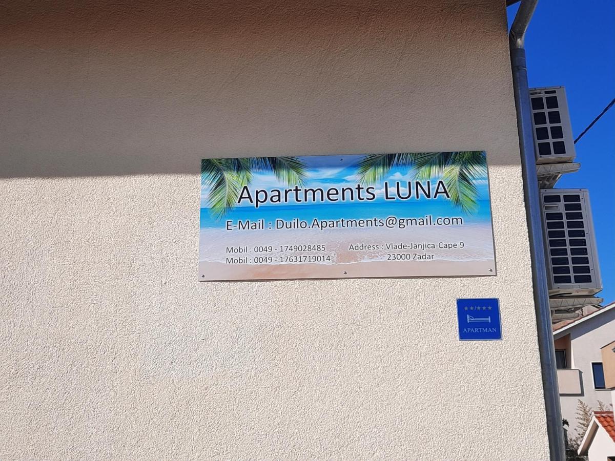 Apartments Luna Zadar Exterior foto